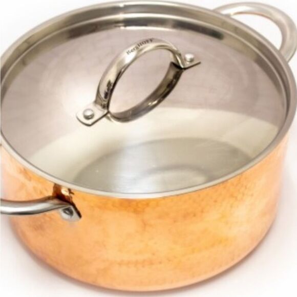 Berghoff Vintage Copper Tri-Ply 5.75 QT Covered Dutch Oven, Polished - Picture 6 of 16